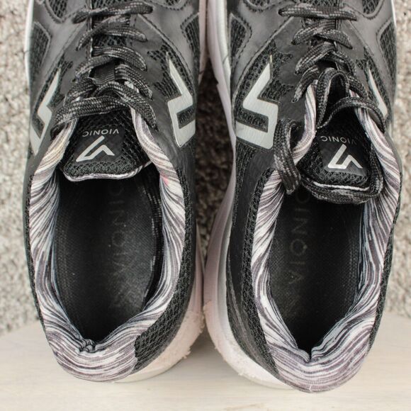 Vionic Athletic Sneakers Lace Up Comfort Womens 8 Black Gray Mesh - Picture 9 of 12